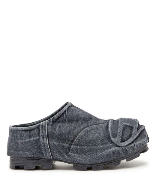 DIESEL Gray D-Hammer Denim Mules for men