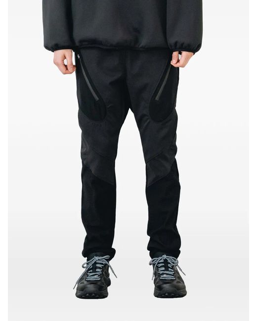 Yoshio Kubo Black Panelled Trousers for men