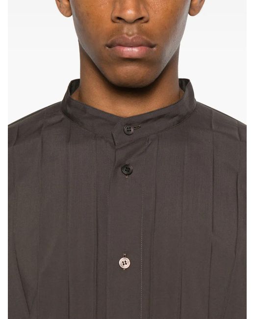 Homme Plissé Issey Miyake Black Pleated Shirt for men
