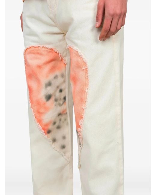 メンズ Carne Bollente Osiris ハートパッチ パンツ White
