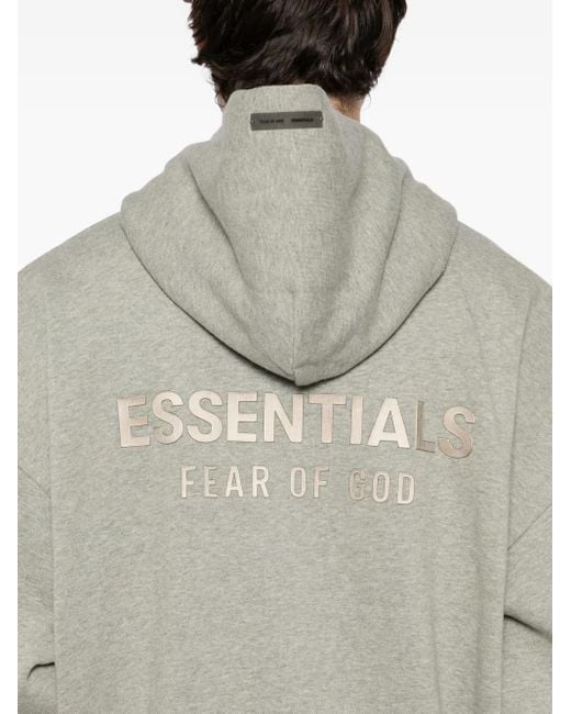 Sudadera con capucha y apliques del logo Fear Of God de hombre de color Natural