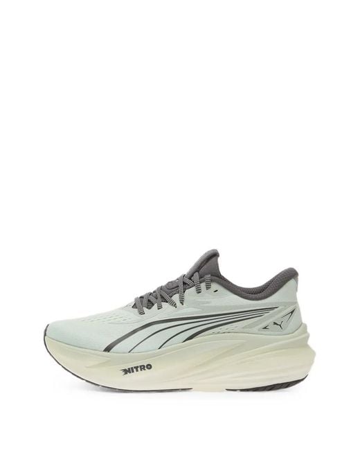 PUMA White Magmax Nitro 2 Running Shoes for men