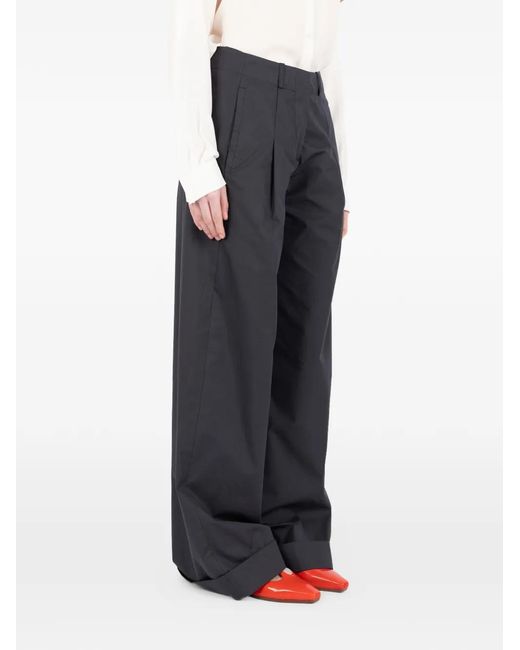Societe Anonyme Blue Wide Leg Trousers