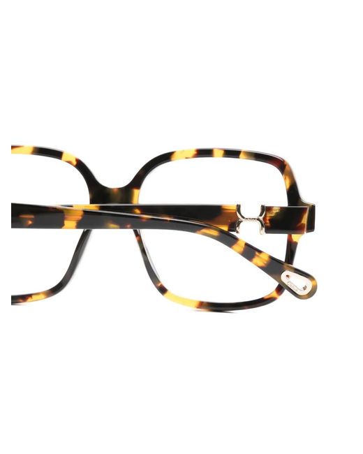 Chloé Brown Geometric Frame Glasses
