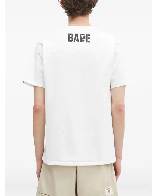 T-Shirt À Imprimé Graphique A Bathing Ape pour homme en coloris Gray