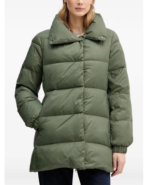 Benetton Green Padded High-Neck Jacket