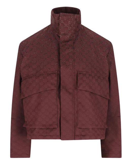 Gucci Purple Logo Jacket for men