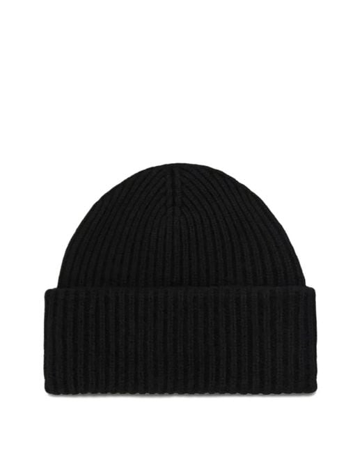 Mc2 Saint Barth Black Berry Ribbed Beanie for men