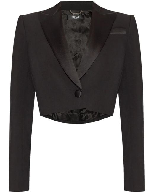 Versace クロップド ジャケット Black