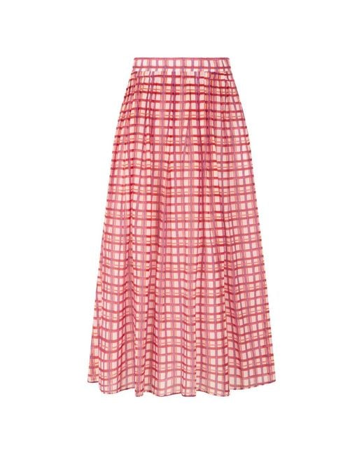 Max Mara Red Elegant Mini Skirt For