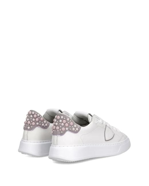 Philippe Model White Temple Sneakers