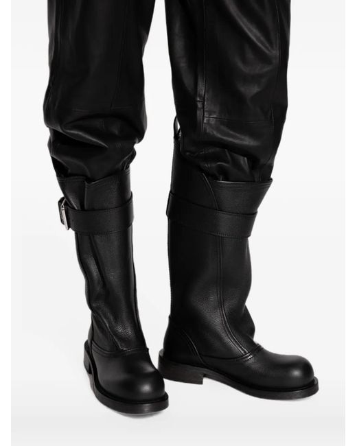 IRO Black Buckled Leather Boots