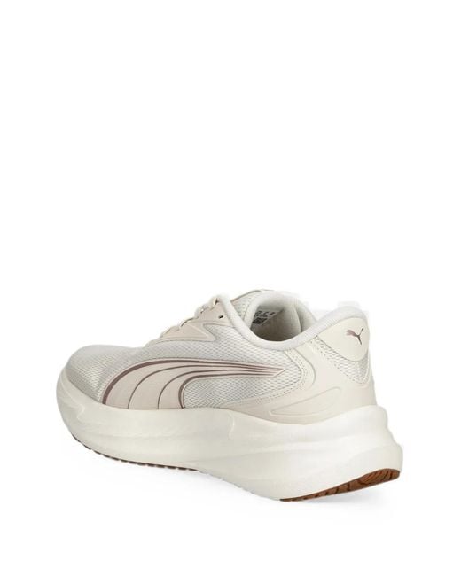 PUMA White Maxstride Lite Panelled Sneakers