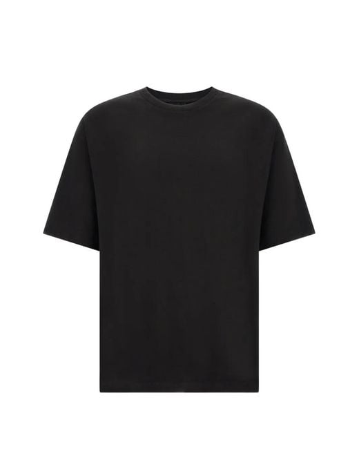 Thom Krom Black Slash Logo-Embroidered T-Shirt for men