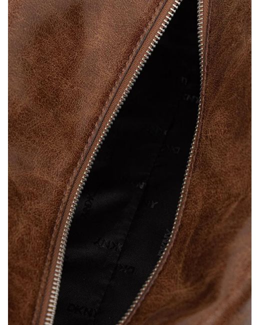 DKNY Brown Amelie Bear-Charm Tote Bag