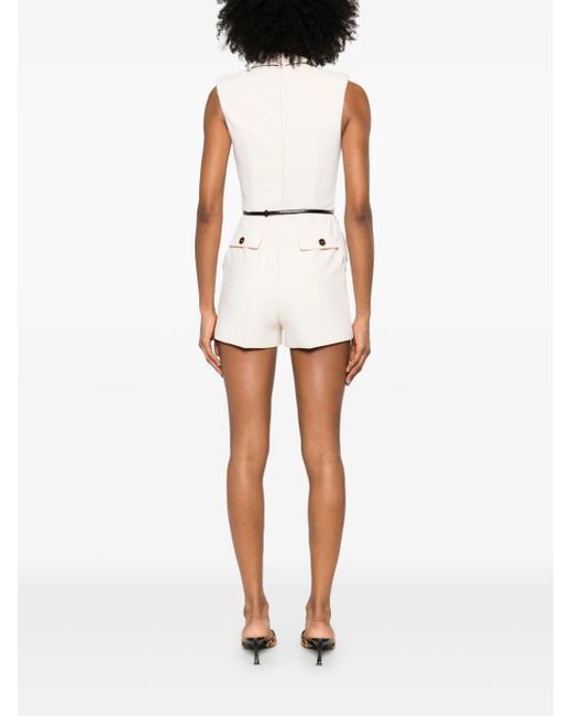 Elisabetta Franchi ダブルブレスト ロンパース Natural