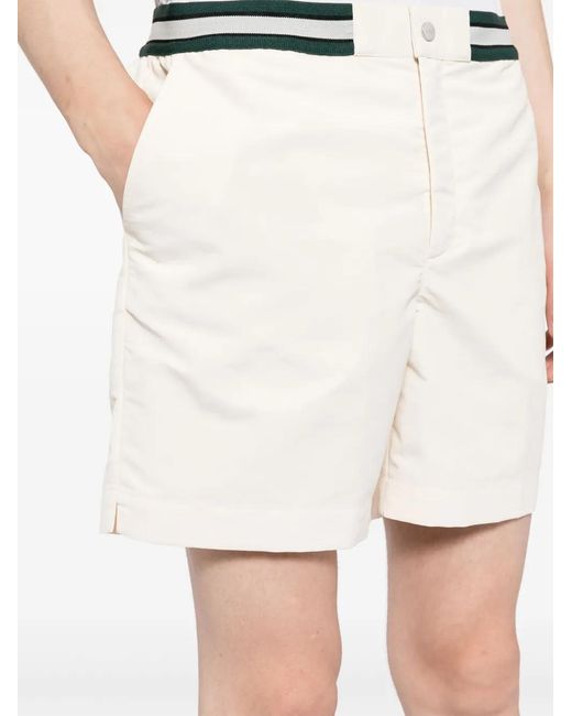CHE White Elasticated-Waist Swim Shorts for men
