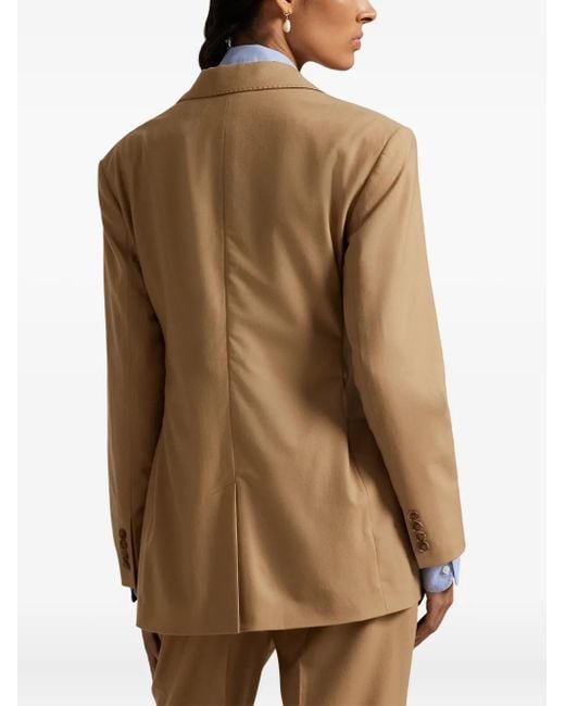 Polo Ralph Lauren Natural Two-Button Wool-Blend Blazer