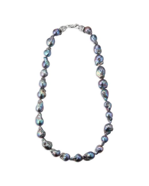 Emanuele Bicocchi White Oversize Baroque Pearl Necklace