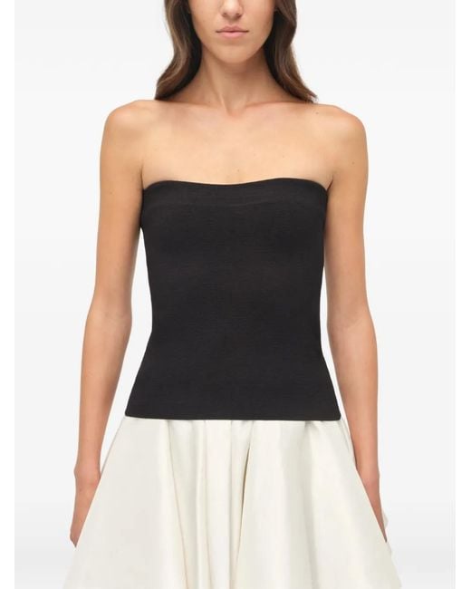 Jonathan Simkhai Black Isabelle Off-Shoulder Mini Dress