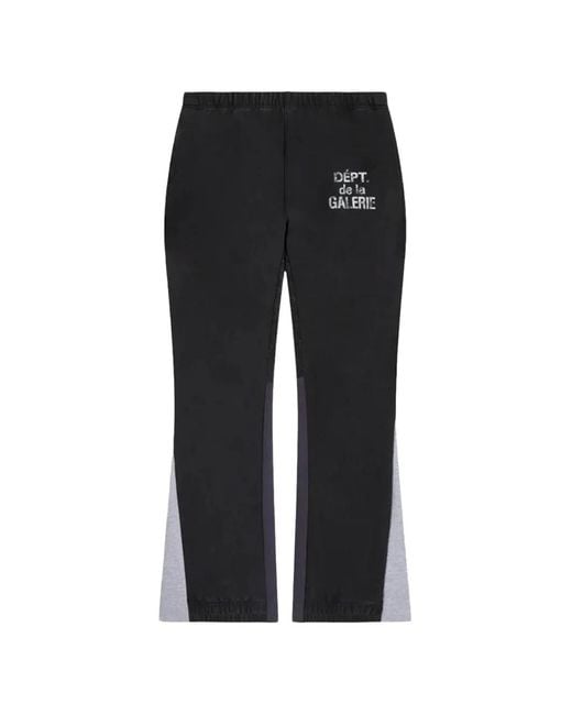 GALLERY DEPT. Black Pantalon Court De Jogging Évasé for men