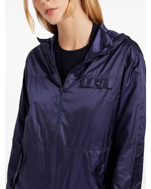 Ports 1961 Blue Ocean Breeze Hooded-Drawstring Jacket