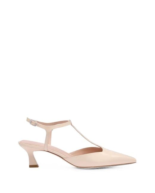 Stuart Weitzman Pink Vinnie T-Strap Pumps