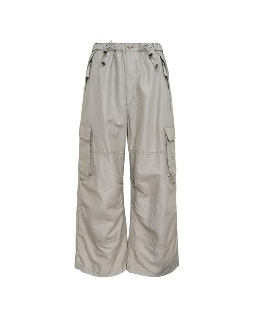 Comme des Garçons Gray Elasticated-Waist Cargo Pants for men