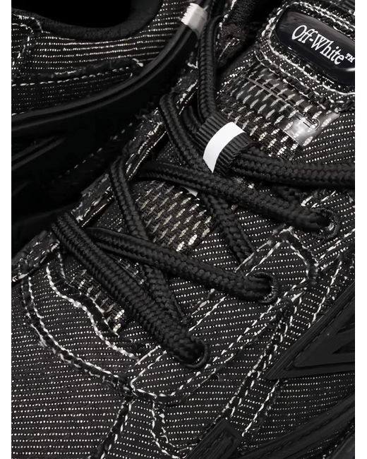 Off-White c/o Virgil Abloh Black Be Right Back Denim Sneakers