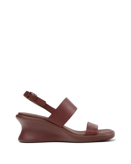 Camper Brown Louise Leather Sandals