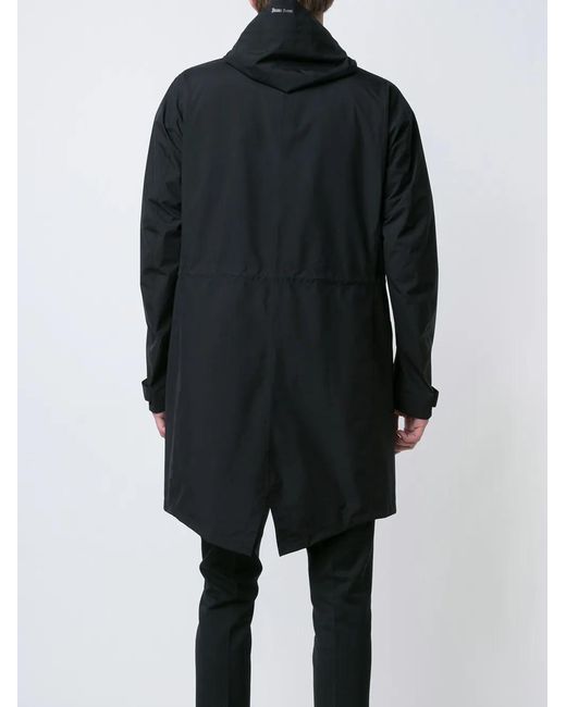 Herno Blue Hooded Coat for men