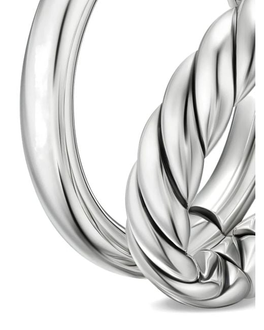 Anillo DY Mercer® Two Row David Yurman de color White