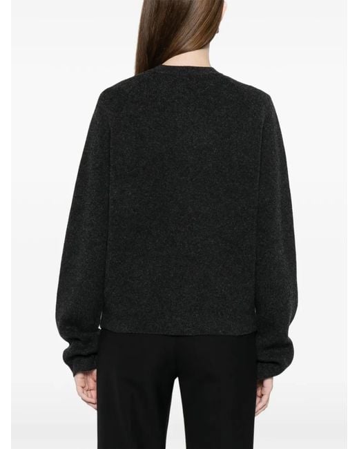 Totême Black Wool Cardigan