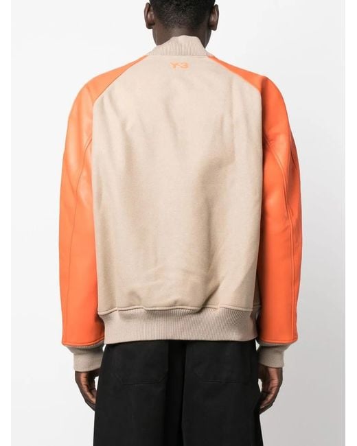 Y-3 Orange Classic Varsity Jacket for men