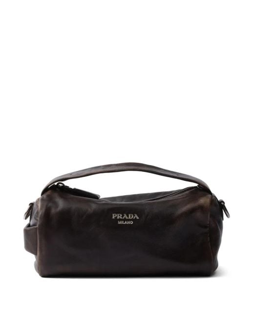Prada Black Nappa Leather Shoulder Bag for men