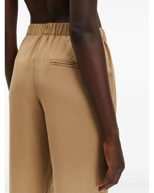 Samsøe & Samsøe Hoys Broek Met Elastische Taille En Toelopende Pijpen in het Natural
