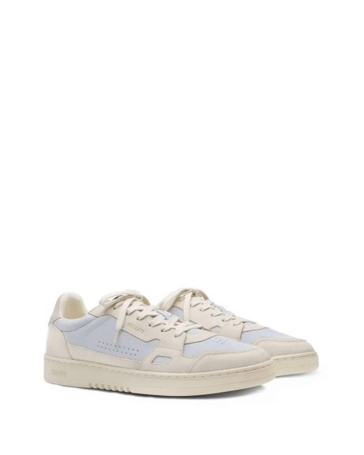 Axel Arigato White Dice Lo Perforated Panelled Leather Sneakers for men