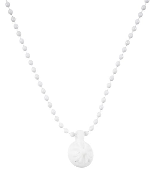 Chrome Hearts White Collier Ball Crossball for men