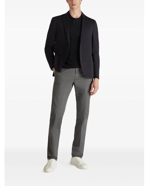 Incotex Gray Belt-Loop Chinos for men