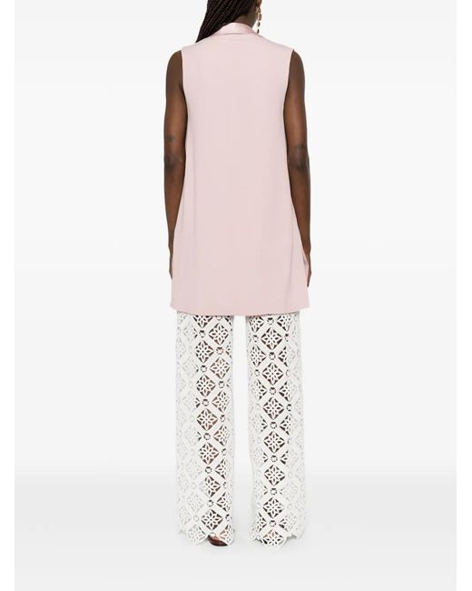 Antonelli Pink Shawl-Collar Gilet