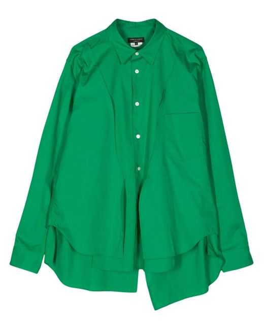 Asymmetric long-sleeve shirt Comme des Garçons de hombre de color Green