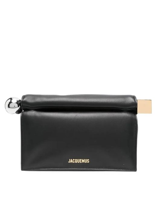 Jacquemus Black The Rond Carré Clutch for men
