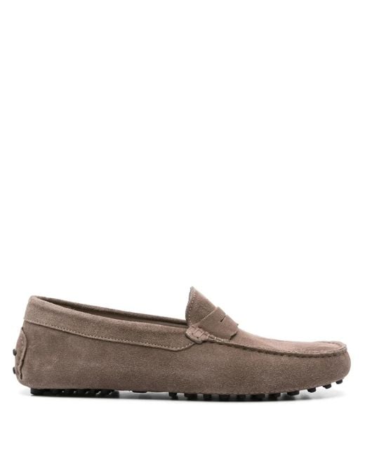Scarosso Brown Michael Suede Drivers for men