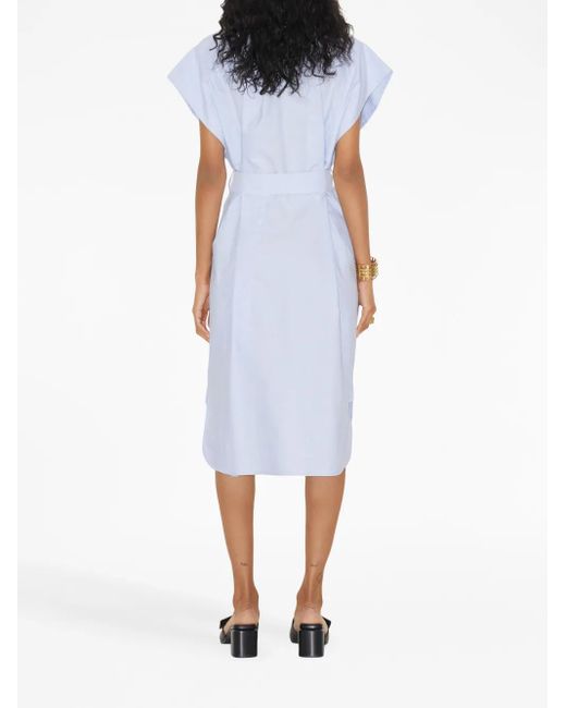 Burberry Blousejurk Met Ceintuur in het Blue