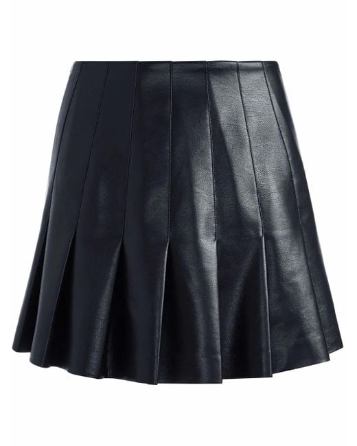 Alice + Olivia Rok Van Imitatieleer in het Black