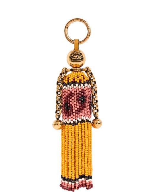 Etro Metallic Doll Charm With Beads