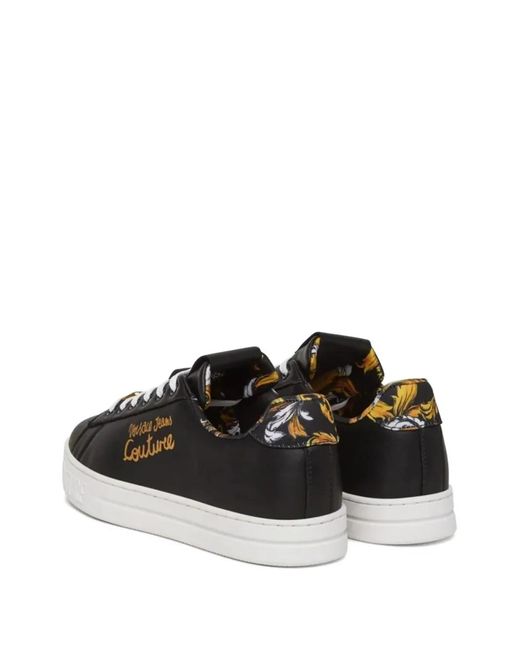 Versace Jeans Couture Black Logo Sneakers