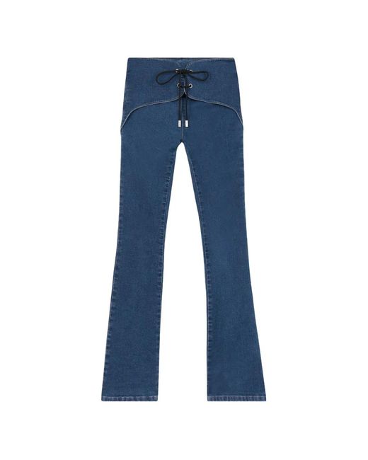 Gcds Blue Hello Kitty Flared Trousers