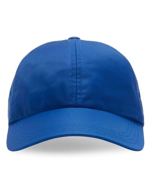 Burberry Blue Logo-embroidered Six-panel Cap for men