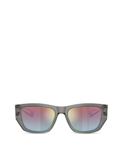 DIESEL Gray Rectangle-Frame Sunglasses